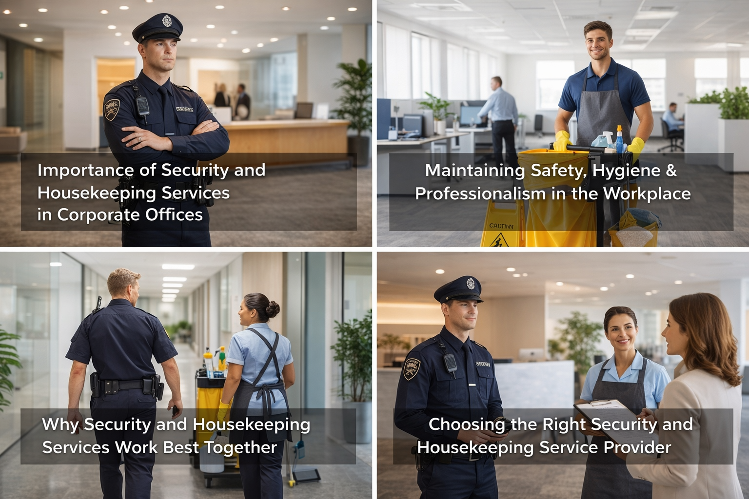 Importance of Security and Housekeeping Services in Corporate Offices